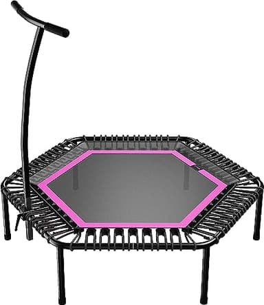 bellicon Jumping Fitness - Rimbalzo da 137,2 cm, con manubrio, telaio in 3 pezzi, facile da montare, con elastici brevettati, prodotto in Germania