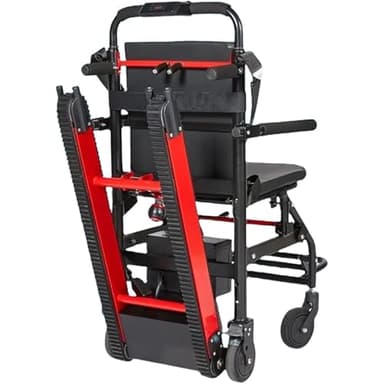 QJWM Sollevatore Elettrico per Sedia a rotelle per Salire Le Scale, Sedia Pieghevole Portatile, montascale per Anziani con disabilità e Anziani A