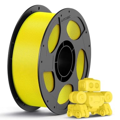 ANYCUBIC Filamento PLA 1,75 mm, Filamento PLA per Stampante 3D, Confezione Sottovuoto, Identificazione Intelligente per Stampa Intelligente, Giallo 1KG
