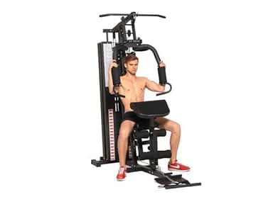 TECNOFIT - Palestra Multistazione Home Gym ST 4550 con 100 kg Pacco Pesi e Larry Scott - Palestra Multifunzione