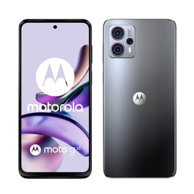 Motorola moto g23 (tripla fotocamera 50 MP, batteria 5000 mAH, Dolby Atmos Stereo Speakers, 8/128 GB espandibile, Display 6.53" 90Hz, NFC, Dual SIM, Android 13), Concrete Black, cover inclusa