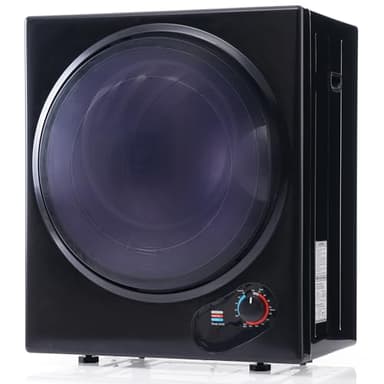 Rtopsu Asciugatrice Elettrica 850W 2,5Kg, Asciugatrice per Vestiti Indipendente o a Parete, Riscaldamento in Ceramica PTC Pompa di Calore, 49,5x41,5x 58,8 cm, Nero