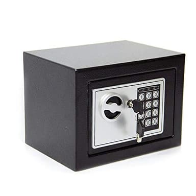 CDC DIGI Cassaforte da Muro, da Cassetto con Chiave, (23x17x17cm)-4.6L, Armadio con Chiusura di Alta Qualita, Invisibile Elettronica con Tastiera LED