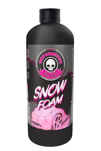 MOTORKIT Motorrevive Schiuma detergente Snow Foam Rosa Shampooing Car Care 500 ml per idropulitrici e Pompe a Pressione