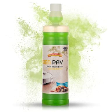 IGIEN PAV Detersivo pavimenti profumato Igienizzante ideale per cani e gatti - Neutralizza i cattivi odori - Compatibile con tutti i robot lavapavimenti 1 Litro