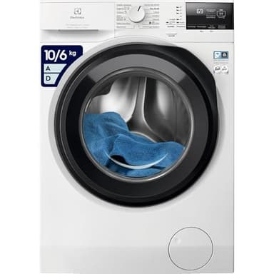 Electrolux EW7W2106G Lavasciuga DualCare 700 con Tecnologia SensiCare+, 10 kg Lavaggio e 6 kg Asciugatura, 1551 Giri al Minuto, Lavaggio Rapido e Cesto CareDrum, 847x597x636 mm, Classe D, Bianco