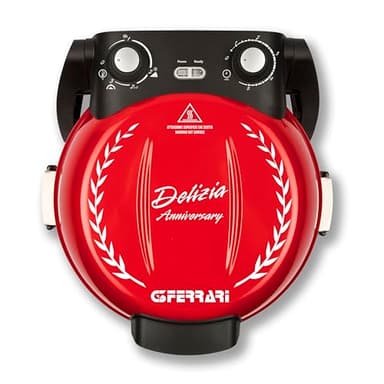 G3 Ferrari G10177 Forno Pizza Delizia Anniversary, 400°C, Edizione Limitata Anniversario, Pietra removibile, Calotta INOX, palette alluminio, ricettario inclusi. Cuoce in 3-5 minuti [Amazon Exclusive]