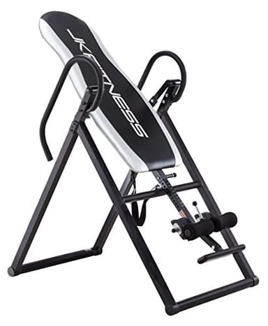 JK FITNESS Panca ad Inversione [Richiudibile e Salvaspazio] Regolabile per Altezze 145-200 cm |Tavola di Inversione Con Inclinazione Completa | Imbottiture Spesse 35 mm