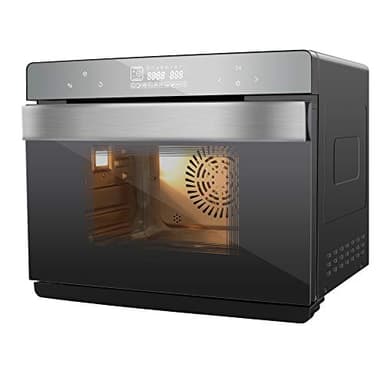 Ardes AR6440VD Friggitrice ad Aria 7 in 1, Cottura Vapore 100 Per Cento, Contenitore Acqua 1.45 l con Sensore, 9 Funzioni e 48 Programmi di Cottura Personalizzabili, Nero, 52.6 x 50 x 44 cm