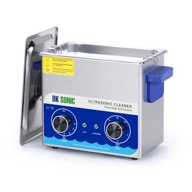 DK SONIC Professionale Pulitore ad Ultrasuoni con funzione di riscaldamento Pulitore Ultrasuoni per Dei Gioielli Occhiali Lenti Orologi Rasoi Occhiali (3L,220V)