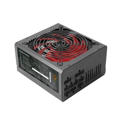 Mars Gaming MPB850M, Alimentatore Modulare ATX 850W, 6 Anni Garanzia, 80Plus Bronze 230V, Tecnologia AI-RPM Silenziosa, 90% Efficienza, Nero