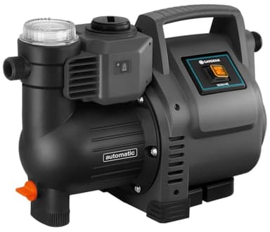 Pompa a Pressione Elettronica Gardena 3500/4E: Automatica, con Led Lampeggiante, 3500 L/H, Protezione da Sovraccarico e da Marcia a Secco (1757-20)