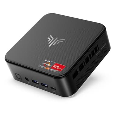 NiPoGi E3B AMD Ryzen 7 5875U, 16GB DDR4 512GB SSD Mini Desktop Computer, Radeon RX Vega 8, 4K@60Hz Triplo Display DP+HDMI+Type-C/WiFi 6/BT5.2 Micro Gaming PC