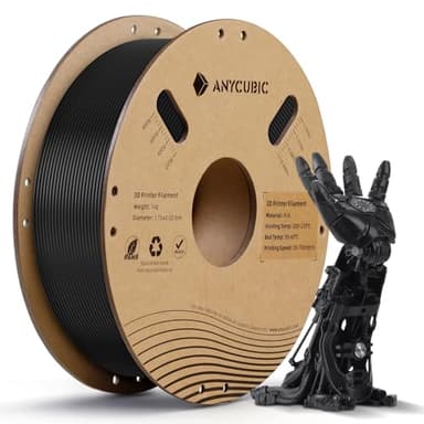 ANYCUBIC PLA Filamento per Stampante 3D, RFID Filamento PLA per Stampante 3D 1,75 mm Precisione Dimensionale +/- 0,02 mm (Nero Perlato,1KG)