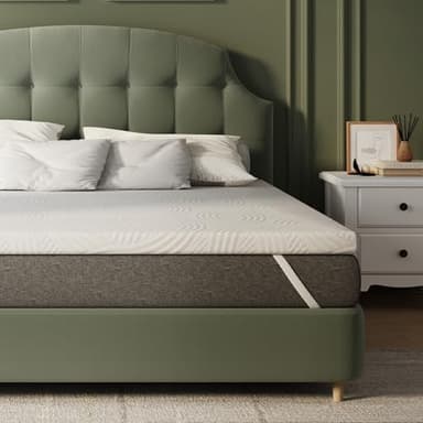 Novilla Materasso Topper - 160x190 Altezza 7.5 cm, Coprimaterasso in Schiuma di Fibra di Bambù a Doppio Strato, Topper Assorbente e Traspirante con 4 Angoli Dotato di Cinghie Elastiche Antiscivolo