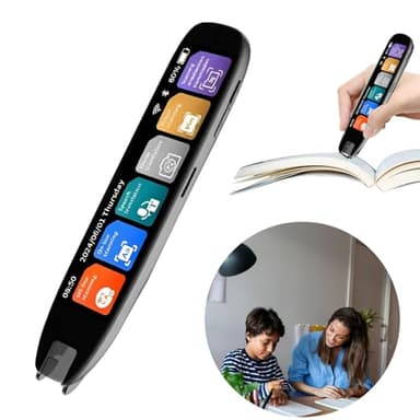 Gotrain Scan Translator Pen, Online 142 Lingue Scan Reader Pen Reading Pen con 3.7 pollici Touchscreen, Reale Time Scan Reader Pen per dislessia, Offline 10 Lingue Traduzione Scansione
