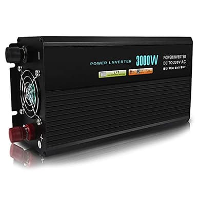 FSCLJ Inverter di Potenza a Onda sinusoidale Pura 2000 W, 3000 W, 3500 W, convertitore DC 12 V / 24 V, 220 V / 230 V con 2 Prese universali, Perfetto per televisori, frigoriferi, ventilatori