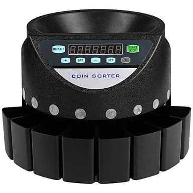 Kassaltol Contamonete Professionale Euro 220V 300 Monete al Minuto Conta Monete Euro Capacità di Moneta Selezionatrice di Monete 700 Macchina Contamonete Euro con 8 Scatole di Raccolta