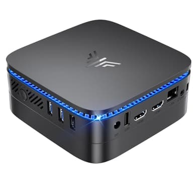 NiPoGi Mini PC, 16GB DDR4+1TB M.2 SSD, Mini Computer AK1Plus 12th Ιntel Alder Lake-Ν95 (fino a 3.4GHz), Gigabit Ethernet, 4K UHD, Dual Wi-Fi, BT 4.2 Office Desktop PC