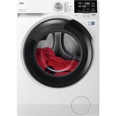 AEG Lavasciuga Kombi LWR7G856OB Serie 7000, 8 kg Lavaggio e 5 kg Asciugatura, Tecnologia ProSteam, DualSense, PreciseLoad, Silent System Plus, Vapore Refresh, 847x597x576 Bianco, Classe D