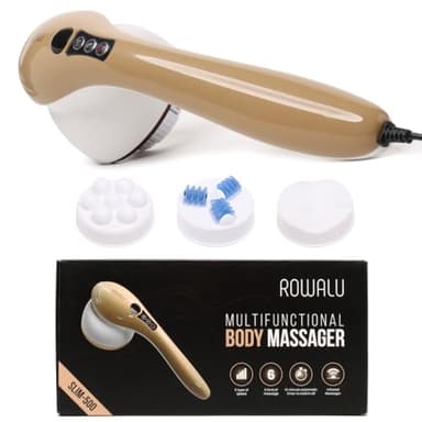 ROWALU | Massaggiatore Anticellulite Professionale Elettrico per Cellulite Radicata e Ostinata | Massaggio Muscolare Cervicale e Drenante Gambe | Modella Braccia, Pancia, Fianchi ed Interno Coscia