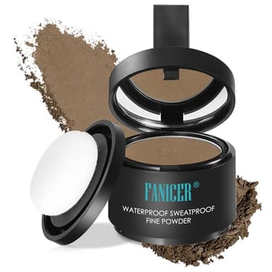 Polvere Ritocco Radici Correzione,Polvere per capelli,Hair Line Powder per infoltimento capelli,Correttore per Radice Dei Capelli,Effetto Naturale,Riempire Capelli Diradati,Marrone medio 06