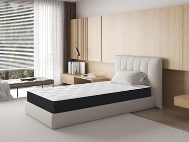 sinlikon Materasso 90x190CM,Spessore 14CM,Materassi in schiuma,Morbido e Traspirante (Materasso Singolo 90x190x14CM)