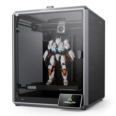 Creality K1 Max Stampante 3D Pronta, Max 600 mm/s, AI Camera, AI LiDAR, Livellamento Automatico, Doppio Raffreddamento, 300x300x300mm per Uffici, Aziendee Fai-da-Te