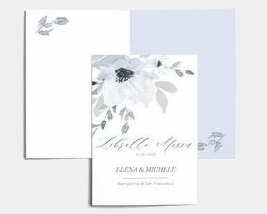 Libretto Cerimonia Nozze CON STAMPA AD ALTA QUALITÁ - Shades of Blue - Libretto messa completamente PERSONALIZZABILE (ANCHE I COLORI) (5)