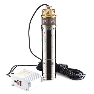 TIGMIG Pompa Sommersa Per Pozzi 750 W, 40m, Portata Max 2700 litri/h, Acciaio Inox 304, Protezione IP68, Pompa Immersione Sommergibile, Pozzi Profondi, Terreni Agricoli, Irrigazione, Drenaggio Cantine
