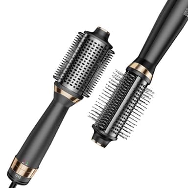 Spazzola Asciugacapelli ad Aria Calda e Volumizzante 4-IN-1, Spazzola phon Asciugacapelli e Styler, Spazzola Elettrica per Capelli per Asciugare Lisciare e Volume Capelli, Tecnologia a Ioni