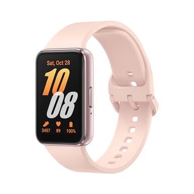 Samsung Galaxy Fit3 (oro rosa), display AMOLED da 40 mm con corpo in alluminio, monitoraggio completo di fitness e salute, batteria fino a 13 giorni con ricarica rapida, 5 ATM e grado di protezione
