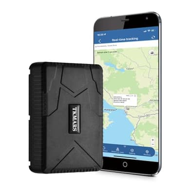 Localizzatore GPS Auto con App Gratuita TKMARS 10000mAh GPS Tracker per Auto Senza Abbonamento Antifurto Auto GPS Tracker con Impermeabile Geo-fence Alarm Posizione in Tempo Reale