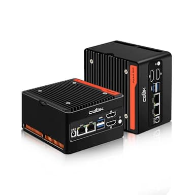 CWWK X86-P6 N150 Mini PC Pocket NAS, 4 Bay M.2 NVMe Mini Computer con 2 x i226-V 2.5GbE LAN, Micro PC DDR5 16GB RAM 128GB SSD, supporto WiFi7/BT5.4 Expandable, Dual Display, USB3.2