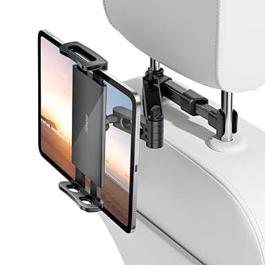 Tryone Supporto Tablet Poggiatesta Auto, estensibile supporto per tablet per sedile d'auto per iPad/Samsung Galaxy Tab/Amazon Kindle Fire HD/Switch/Altri ecc di 4,7-11 pollici (Nero)