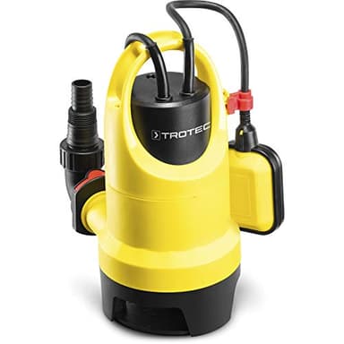 TROTEC POMPA sommersa TWP 4036 E – Pompa per acque sporche – Portata 7500 l/h, Potenza 400 Watt, Profondità massima di immersione 7 m, Protezione da funzionamento a secco, IPX8
