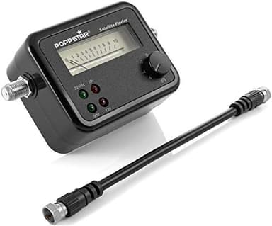 Poppstar Strumento di misurazione (Satfinder) Rilevatore di segnale per indirizzare la parabola satellitare (incl. cavo di collegamento 19,5 cm)