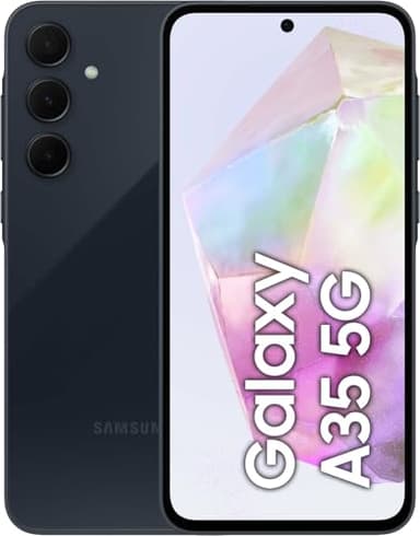 Samsung Galaxy A35 5G Display FHD+ Super AMOLED 6.6", Android 14, 6GB RAM, 128GB, Dual SIM, Batteria 5.000 mAh, Awesome Navy