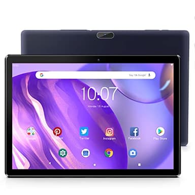 PRITOM Tablet 10 pollici, Android 13 Phone Tablet 3G, SIM, 64 GB Quad Core, (TF 512 GB), batteria da 5000 mAh, fotocamera posteriore da 8 MP, supporto 3G, WiFi, GPS, Bluetooth, USB tipo C, nero