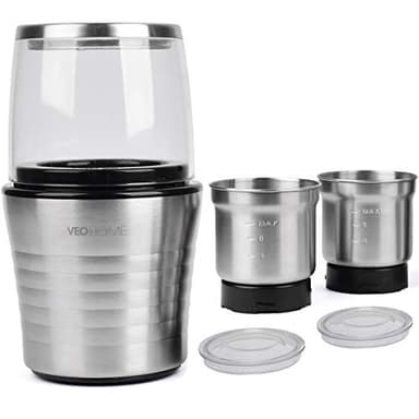 Macina Caffe elettrico VeoHome macinino semi di lino,oleosi,papavero e spezie