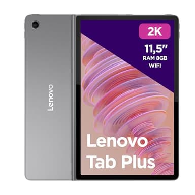 Lenovo Tab Plus, Tablet Display 2K da 11.5", Processore MediaTek Helio G99, RAM 8GB, Memoria 128GB, WiFi, Tablet Android 13 - Luna Grey, Esclusiva Amazon