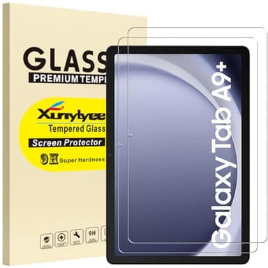 XunyLyee 2 pezzi, Pellicola Protettiva per Samsung Galaxy Tab A9 Plus/ A9+ 11 Pollici Vetro Temperato