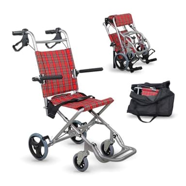 Mobiclinic, Sedia a rotelle da transito, Neptuno, Alluminio, Pieghevole, Freno sulle maniglie, Marchio europeo, Poggiapiedi pieghevoli, Braccioli pieghevoli, Leggero, Cintura di sicurezza, Ergonomia