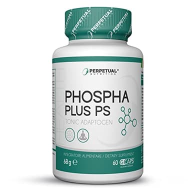 Fosfatidilserina 300mg, 60 capsule di Ashwagandha e Vitamina C 100mg per il sostegno cellulare. Arricchita con Astragin per favorire l’assorbimento, contrasta il cortisolo