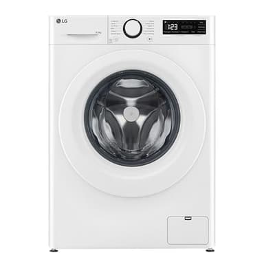 LG AI DD D2R3S08AIDD Lavasciuga Slim 8 / 4kg Serie R3 Classe A-10%/E, Lavatrice e Asciugatrice Insieme, 1200 giri, Eco Hybrid, Allergy Care, Direct Drive, Motore Inverter Direct Drive, Bianca