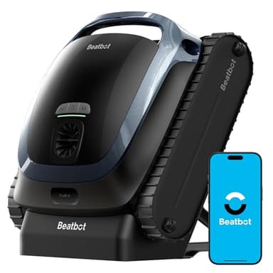 Beatbot AquaSense 2 Robot piscina cordless, parcheggio intelligente. Pulisce pavimento, pareti e linea d'acqua con doppio passaggio. Per piscine fuori terra e interrate fino a 360 m², blu