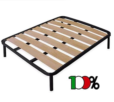 Generico - Maxyflex - Rete Letto Ortopedica in Doghe larghe Matrimoniale a 2 Due Piazze 160X190 Per Materasso