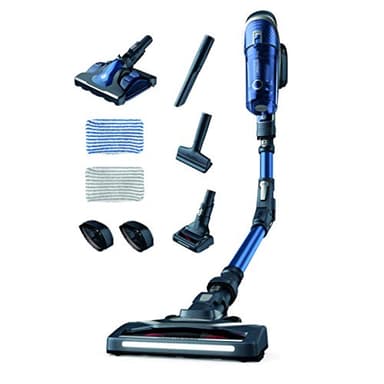 Rowenta RH9695, Aspirapolvere 4 in 1 Senza Cavo, Plastica Acciaio 18/20 Silicone, Nero, Blu