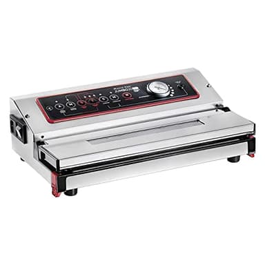 Magic Vac, Jumbo 30 Evo, Macchina Sottovuoto Alimenti Professionale Heavy Duty in Acciaio Inox, Ideale per Sacchetti Sottovuoto, Contenitori e Marinatura, Kit Sottovuoto