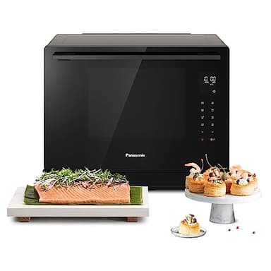 Panasonic Forno Combinato a Vapore 4 in 1, Tecnologia Inverter, 31 Lt, Nero Antracite